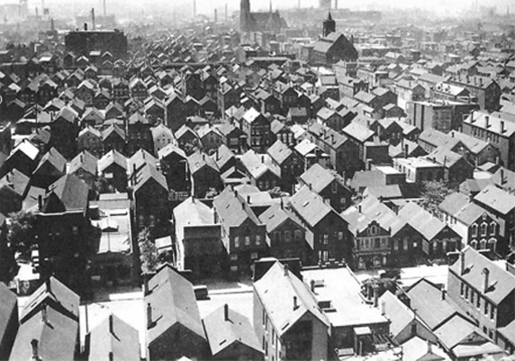 View South from 12th at Damen 1934